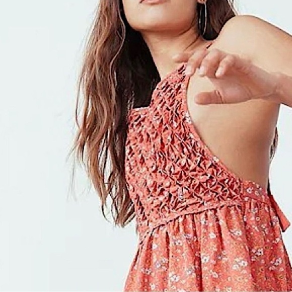 Free People Petunia Mini Fit & Flare Dress Poppy M NWT! - Picture 3 of 9